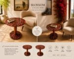 Blossom Collection: Ruby Bloom Yan Sehpa - Görsel 4