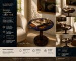 Royal Mor Özel Tasarım Zeytin Ağacı Yan Sehpa - Görsel 3